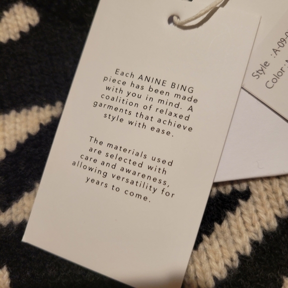 Anine Bing Cheyenne Wool Cashmere Sweater S - Picture 7 of 13